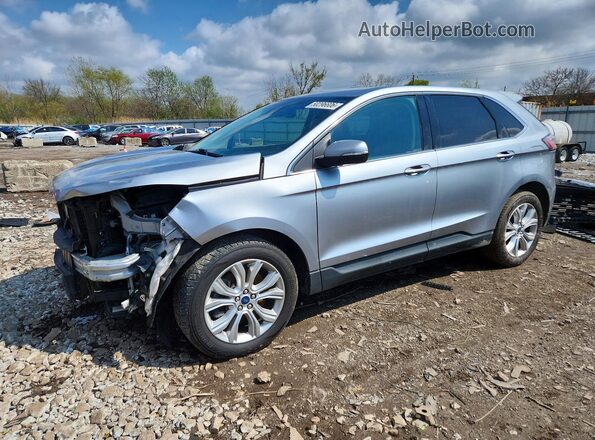2FMPK4K92NBA32249 2022 FORD EDGE Silver Առջևի ձախ երեք քառորդ տեսարան