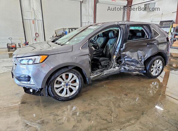 2FMPK4K92NBA38214 2022 FORD EDGE Gray Առջևի ձախ երեք քառորդ տեսարան