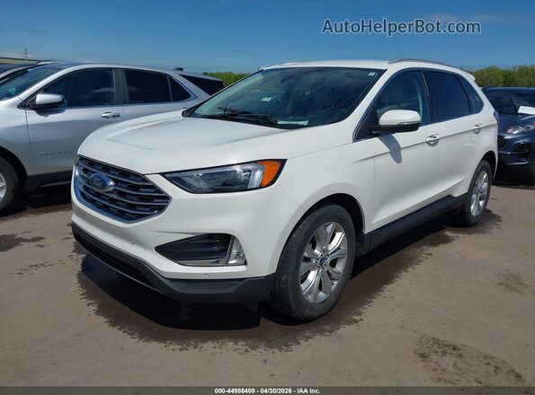 2FMPK4K92NBA83590 2022 FORD EDGE White Przód lewy