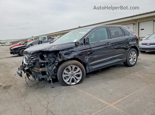 2FMPK4K93NBA08168 2022 FORD EDGE Black Przód lewy