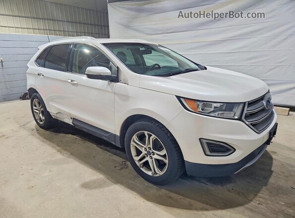 2FMPK4K94GBC33041 2016 FORD EDGE Белый Передняя правая четверть