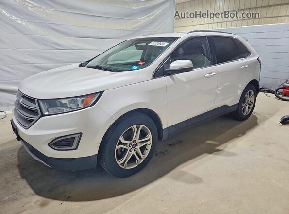 2FMPK4K94GBC33041 2016 FORD EDGE Белый Передняя левая четверть