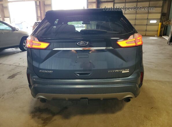 2FMPK4K94KBC33243 2019 FORD EDGE Blue Հետևի տեսք