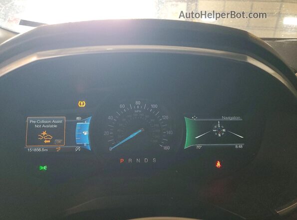 2FMPK4K94KBC33243 2019 FORD EDGE Blue Սարքավորումների վահանակի տեսք