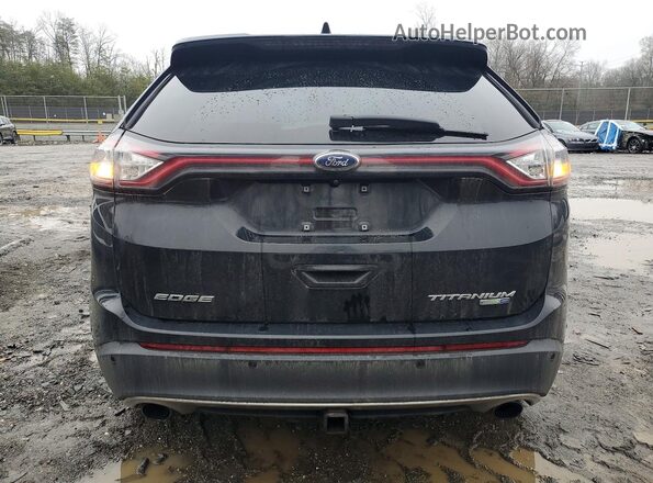 2FMPK4K95GBC35526 2016 FORD EDGE Black Հետևի տեսք