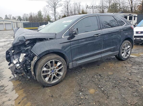 2FMPK4K95GBC35526 2016 FORD EDGE Black Առջևի ձախ երեք քառորդ տեսարան