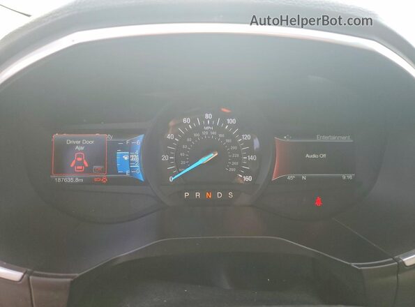 2FMPK4K95HBB89892 2017 FORD EDGE Черный Вид щитка приборов