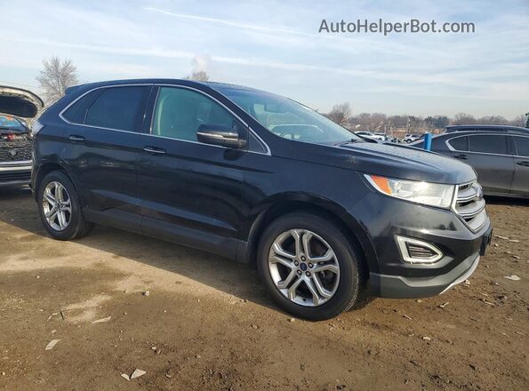 2FMPK4K95HBB89892 2017 FORD EDGE Черный Передняя правая четверть