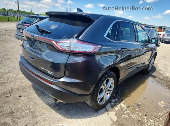 2FMPK4K95JBB43324 2018 FORD EDGE Gray Trasero derecho