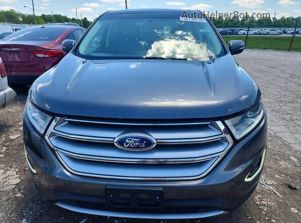 2FMPK4K95JBB43324 2018 FORD EDGE Gray Vista frontal