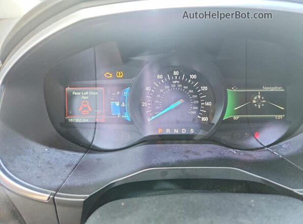 2FMPK4K95JBB43324 2018 FORD EDGE Gray Vista del cuadro de instrumentos