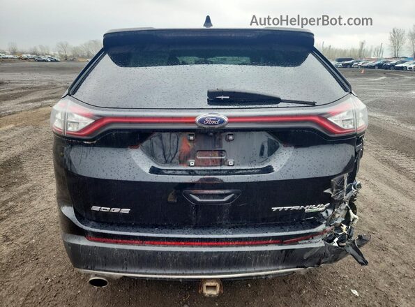2FMPK4K95JBC03845 2018 FORD EDGE Черный Вид сзади