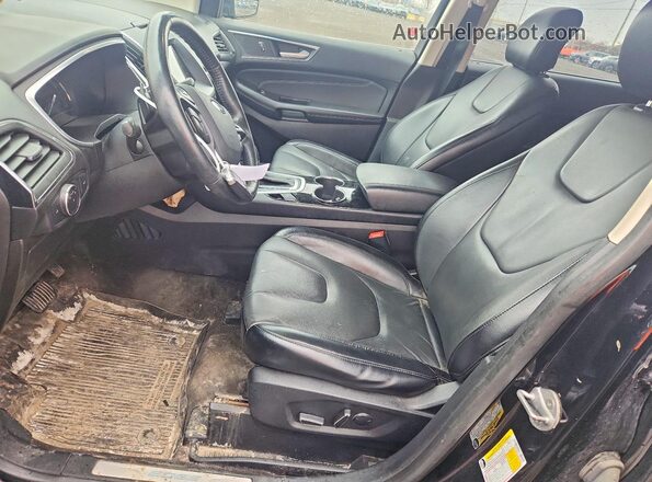 2FMPK4K95JBC03845 2018 FORD EDGE Черный Вид салона спереди