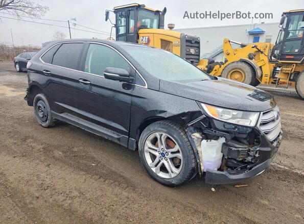 2FMPK4K95JBC03845 2018 FORD EDGE Черный Передняя правая четверть