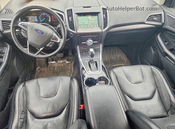 2FMPK4K95JBC03845 2018 FORD EDGE Черный Вид панели приборов
