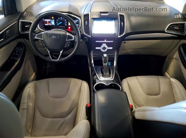 2FMPK4K95JBC23402 2018 FORD EDGE Tan Vista del salpicadero