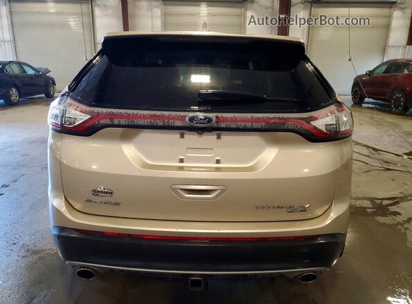 2FMPK4K95JBC23402 2018 FORD EDGE Tan Vista trasera