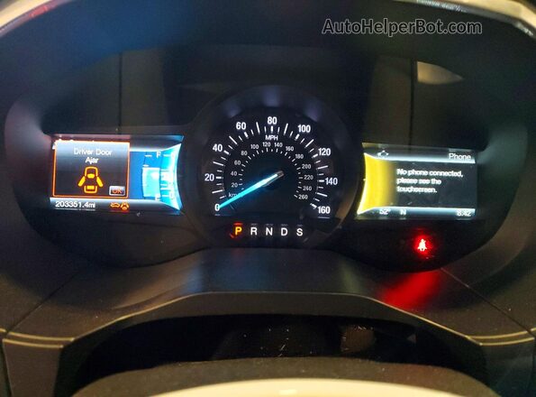 2FMPK4K95JBC23402 2018 FORD EDGE Tan Vista del cuadro de instrumentos
