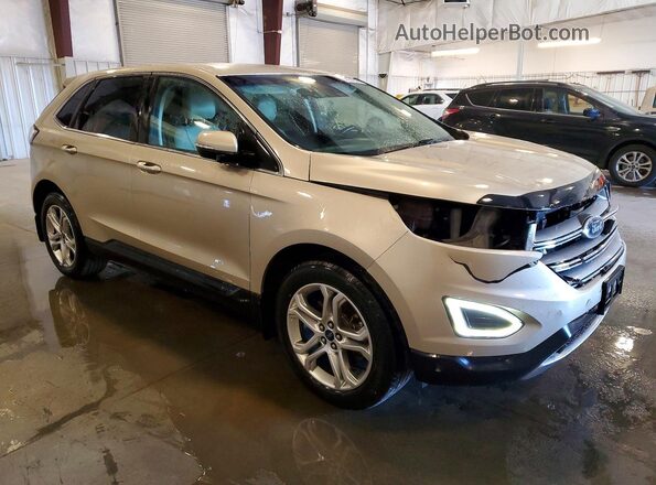 2FMPK4K95JBC23402 2018 FORD EDGE Tan Delantero derecho