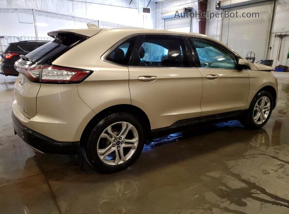 2FMPK4K95JBC23402 2018 FORD EDGE Tan Trasero derecho
