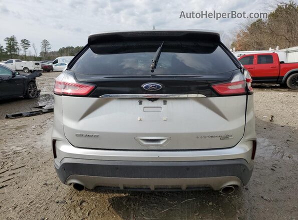 2FMPK4K95KBB66507 2019 FORD EDGE Silver უკანა ხედი