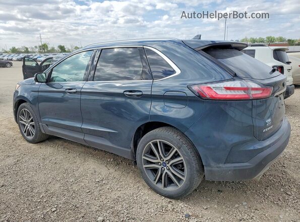 2FMPK4K95KBC69992 2019 FORD EDGE Blue Հետևի ձախ