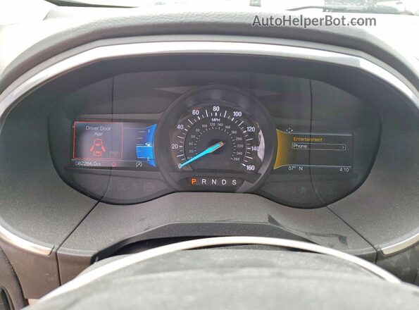 2FMPK4K95KBC69992 2019 FORD EDGE Blue Սարքավորումների վահանակի տեսք