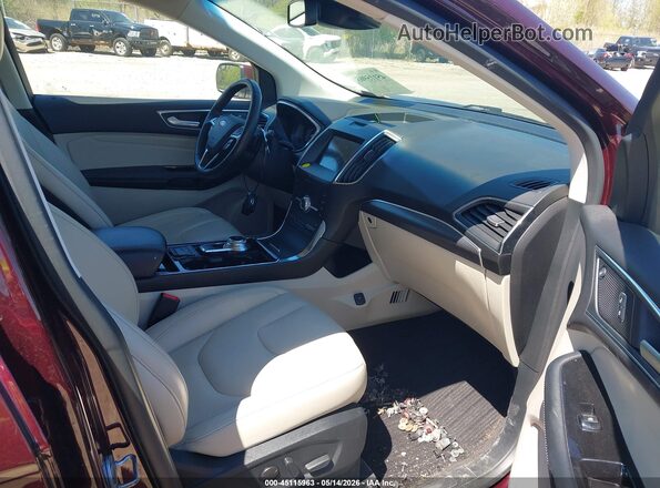 2FMPK4K95LBA40438 2020 FORD EDGE Burgundy Front interior view