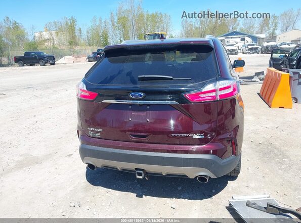 2FMPK4K95LBA40438 2020 FORD EDGE Burgundy 