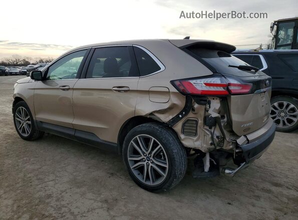 2FMPK4K95LBB56819 2020 FORD EDGE Золотой Задняя левая четверть