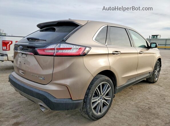 2FMPK4K95LBB56819 2020 FORD EDGE Золотой Задняя правая четверть