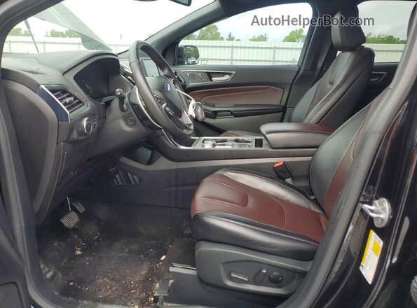 2FMPK4K95NBA19981 2022 FORD EDGE Черный Вид салона спереди