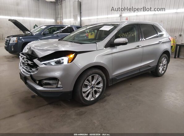 2FMPK4K95NBA38742 2022 FORD EDGE Серый Передняя левая четверть