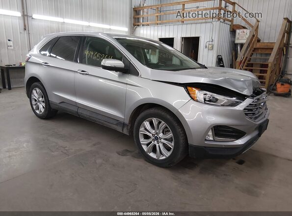 2FMPK4K95NBA38742 2022 FORD EDGE Серый Передняя правая четверть