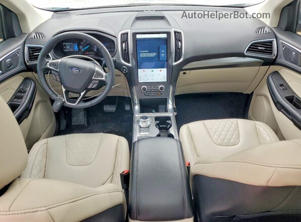 2FMPK4K95RBA31747 2024 FORD EDGE Серебряный Вид панели приборов