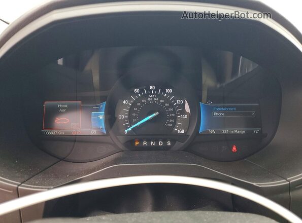 2FMPK4K95RBA31747 2024 FORD EDGE Серебряный Вид щитка приборов