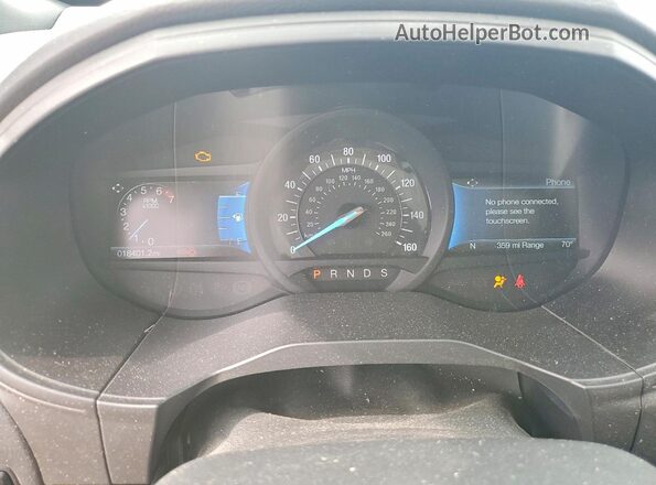 2FMPK4K95RBA86814 2024 FORD EDGE White Widok zestawu wskaźników