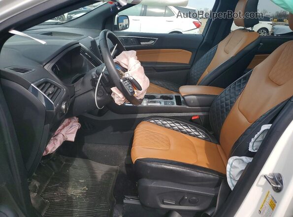 2FMPK4K95RBA86814 2024 FORD EDGE White Widok wnętrza z przodu