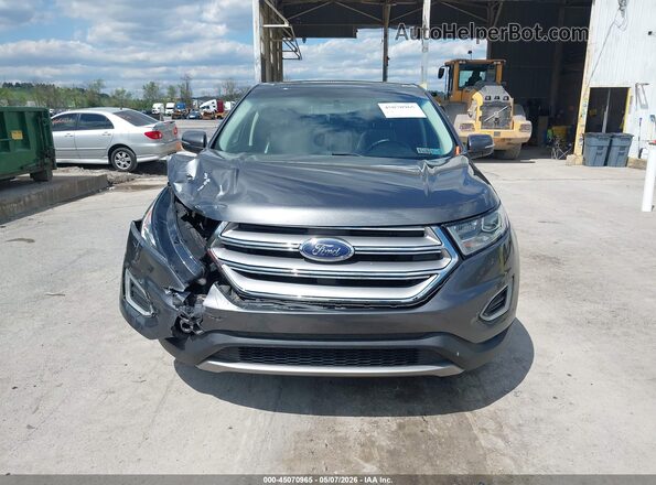 2FMPK4K96GBC64467 2016 FORD EDGE Gray ხელსაწყოთა პანელის ხედი