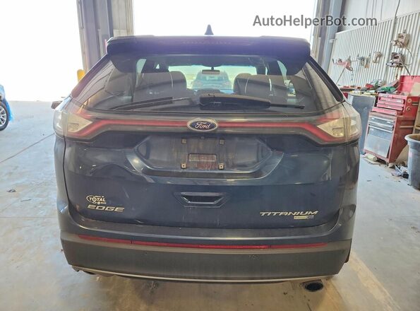 2FMPK4K96HBB11606 2017 FORD EDGE Blue უკანა ხედი