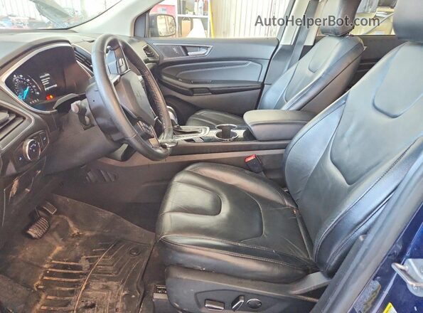 2FMPK4K96HBB11606 2017 FORD EDGE Blue წინა სალონის ხედი