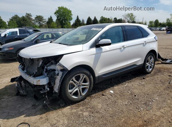 2FMPK4K96HBC12984 2017 FORD EDGE Белый Передняя левая четверть