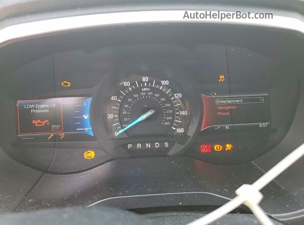 2FMPK4K96HBC12984 2017 FORD EDGE Белый Вид щитка приборов