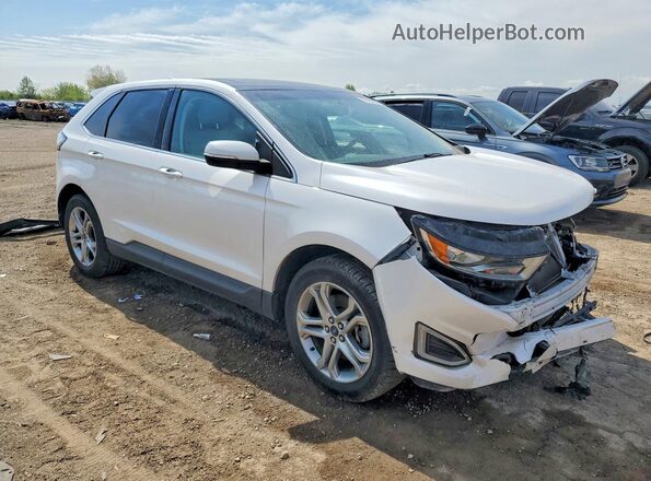 2FMPK4K96HBC12984 2017 FORD EDGE Белый Передняя правая четверть