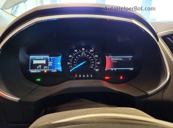 2FMPK4K96KBC73369 2019 FORD EDGE Серый Вид щитка приборов