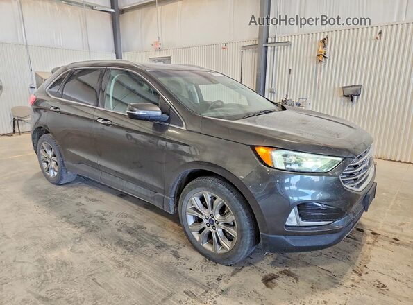 2FMPK4K96KBC73369 2019 FORD EDGE Серый Передняя правая четверть