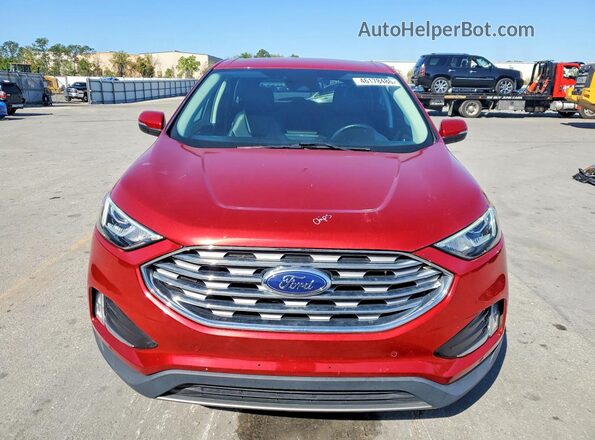 2FMPK4K96NBA41942 2022 FORD EDGE Red Widok z przodu