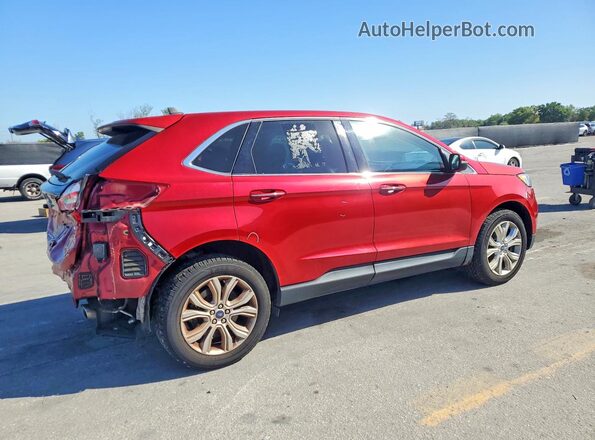 2FMPK4K96NBA41942 2022 FORD EDGE Red Tył prawy