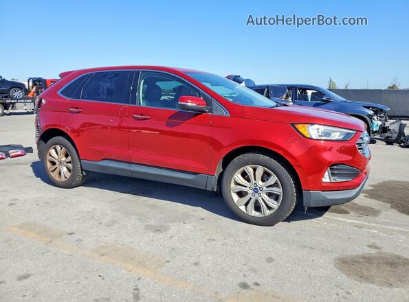 2FMPK4K96NBA41942 2022 FORD EDGE Red Przód prawy