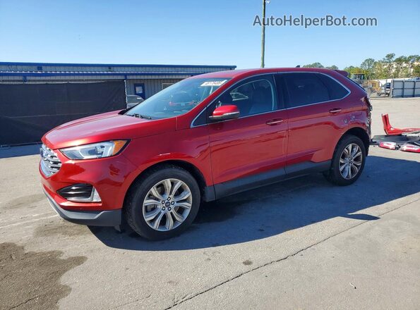 2FMPK4K96NBA41942 2022 FORD EDGE Red Przód lewy